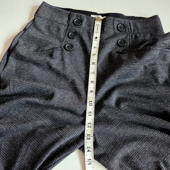 Max Studio high waisted wide leg pants with elastic waistband and buttons detail - Picture 8 of 10